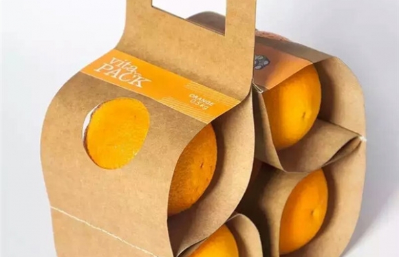 原來(lái)橙子還可以這么包裝，牛皮紙水果包裝鑒賞